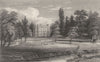 ESSEX. Writtle Lodge. (Bartlett/Wright) 1834 old antique vintage print picture