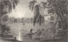 ESSEX. Gosfield Hall. Weathersfield Rd. (Wright) 1834 old antique print