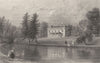 ESSEX. Moor Hall Near Harlow. (Bartlett/Wright) 1834 old antique print picture