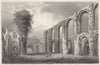 ESSEX. St Botolphs Priory Church. Colchester. (Bartlett/Wright) 1834 old print