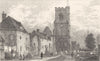 KENT. Charing Church and the Remains of the Archbishop's Palace. Allen 1833