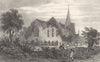 KENT. Erith Church. Allen 1833 old antique vintage print picture