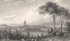 KENT. Faversham. Allen. (Bartlett) 1833 old antique vintage print picture