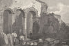 KENT. Interior Ruins of the Reculver's Church. Allen. (Bartlett/Winkles) 1833
