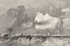 KENT. Shakespeare's Cliff, Dover. Sea. Shipwreck. Sargent.  1846 old print