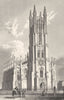 MANCHESTER. St. George's Church, Hulme, Near Manchester. (Allom) 1831 print