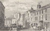 LANCASHIRE. Wigan Mkt. Harwood. Horse drawn. Wells. Figures.  1831 old print