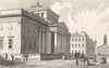 MANCHESTER. Royal Inst. Harwood. Figures. Stage Coach.  1831 old antique print