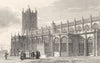 MANCHESTER. The Collegiate Church. Harwood.  1831 old antique print picture