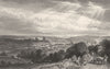 CUMBRIA. Egremont from the Ravenglass Road. Cumberland (Allom) 1832 old print