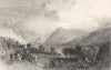 CUMBRIA. Loweswater from Water End. Horse & Cart. Cumberland. (Allom) 1832