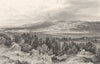 CUMBRIA. Muncastle Castle. Distant view. Cumberland (Allom) 1832 old print