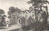 LANCASHIRE. Birch- House, near Bolton. Harwood. Ladies. tree.  1831 old print