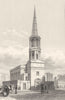LIVERPOOL. St. George's Church. Horse. Figures. Dog. (Pyne) 1831 old print