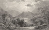 CUMBRIA. Upper Reach. Ullswater. (Allom) 1832 old antique print picture