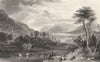 CUMBRIA. Thirlemere Wythburn Water. Figures Fishing. Cumbs 1832 old print