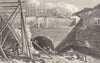 LIVERPOOL. & Manchester Railway Tunnel entry, Edge Hill. (Pyne) 1831 old print