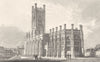 LIVERPOOL. St. Luke's Church. S. E. view. figures. (Allom) 1831 old print