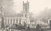 LIVERPOOL. St. Luke's Church. N. W. view. (Allom) 1831 old antique print