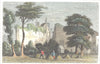 SUFFOLK. remains the Monastery. Bury St. Edmund's. (Dugdale) 1835 old print