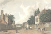SUFFOLK. Suffolk Entrance Newmarket. Hand coloured.  1830 old antique print
