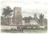 SUFFOLK. birthplace Robert Bloomfield. Honington. (Dugdale) 1835 old print
