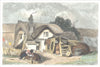 SUFFOLK. The House Crabbe Poet born. Aldeburgh. (Dugdale) 1835 old print