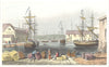 SUFFOLK. River Orwell at Ipswich. Hand coloured (Dugdale) 1835 old print
