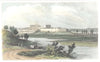 CUMBRIA. City of Carlisle. Hand coloured (Dugdale) 1835 old antique print