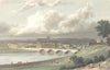 CUMBRIA. Cumbs Carlisle from the north. Hand coloured (Westall) 1830 old print