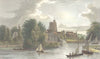 KENT. Kent View from Maidstone Bridge. Hand coloured. (Westall) 1830 old print
