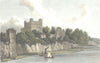 KENT. Kent Rochester Castle from the bridge. Hand coloured. (Westall) 1830