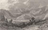 CUMBRIA. Cumbs. Rossthwaite. Borrowdale. Road To Watenlath. (Allom) 1832 print