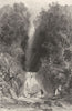 CUMBRIA. Cumbs . Scale Force. Waterfall. Figures . Cumbs.  1832 old print
