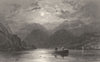 CUMBRIA. Cumbs. 2nd Reach of Ullswater. Boat. fishing Net (Allom) 1832 print