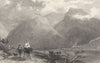 WASDALE HEAD. Cumbs . Scafell Pike. Lady- saddle. Scawfell Pikes.  1832 print