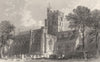 CARLISLE. Cumbs. cathedral. Figures in Churchyard. Cumberland. (Allom) 1832