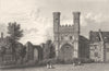 KENT. Canterbury, Gate of St Augustine's (Westall) 1830 old antique print