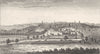 SUFFOLK. Bury St Edmunds East view. Goadby. Nice copperplate general view 1787