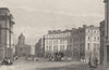 LIVERPOOL. St. George's Crescent & Castle Street. Harwood 1831 old print