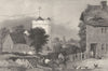 SURREY. Leatherhead Church. Henshall Figures Poultry . Allen 1840 old print