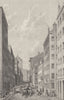 LIVERPOOL. Water St. Figures. Horses. Children. Bldgs. (Pyne) 1831 old print
