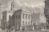 LIVERPOOL. Unitarian Chapel, Paradise Street. Very busy street.  1831 print