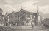 LIVERPOOL. Speke Hall. Figure with Scythe. (Pyne) 1831 old antique print