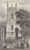 LIVERPOOL. Everton. St Georges Church. Horse and Cart. (Pyne) 1831 old print