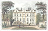 LONDON. Surrey. Kew Palace. Hand coloured (Dugdale) 1835 old antique print