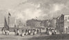KENT. The Marine Parade and new Drott house Margate 1830 old antique print