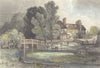ESSEX. Hillyers Bridge 1840 old antique vintage print picture