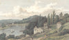 BRISTOL. Glos. Brandon Hill Bristol. Hand coloured. (Westall) 1832 old print