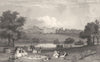 ESSEX. Hallingbury Place, Essex. (Bartlett/Wright) 1834 old antique print